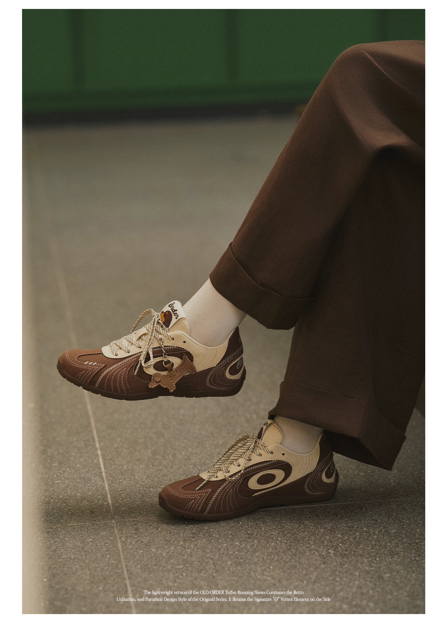 OLD ORDER Leather Lace-Up Sneaker
