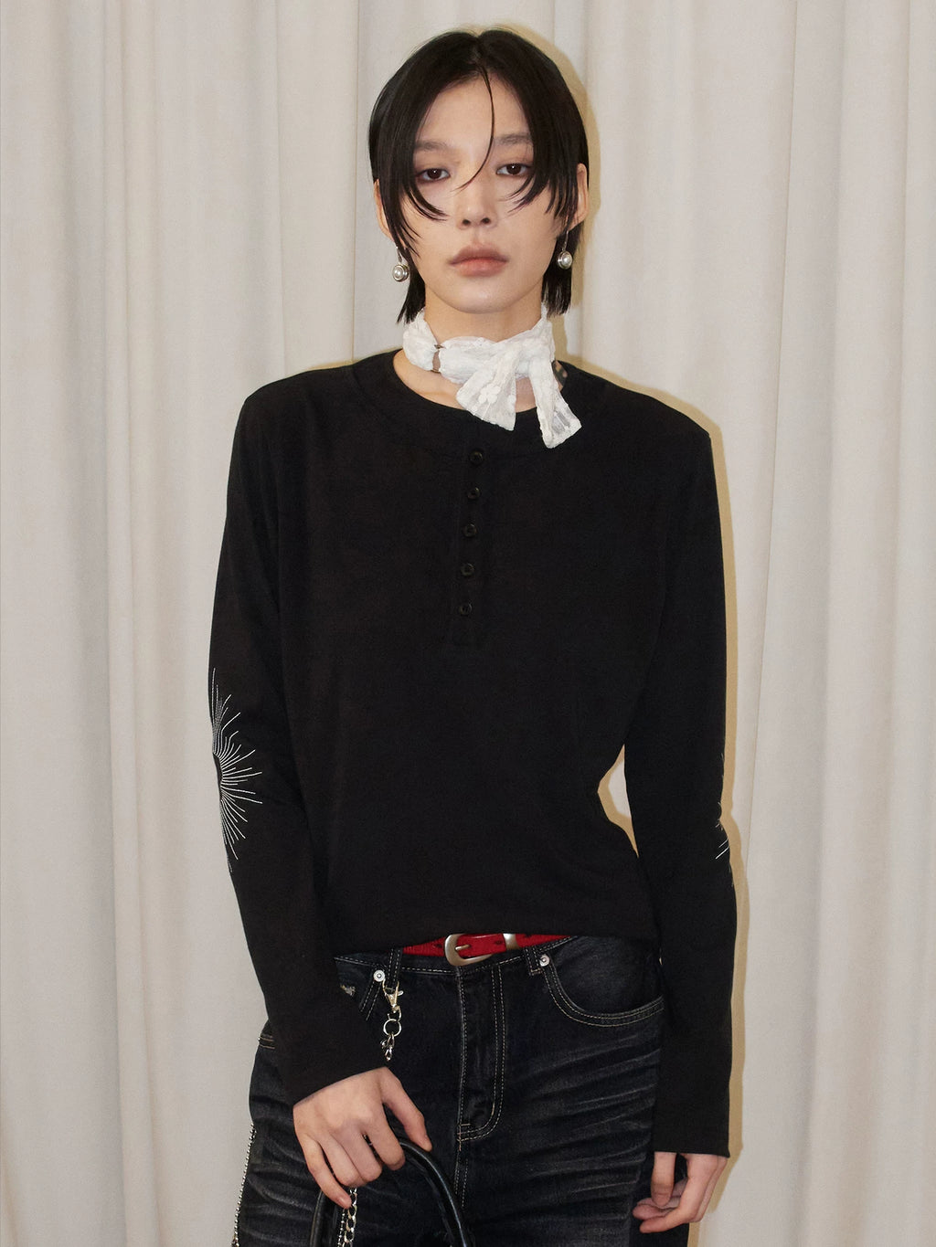 Sameuoo Sun Embroidery Long Sleeve