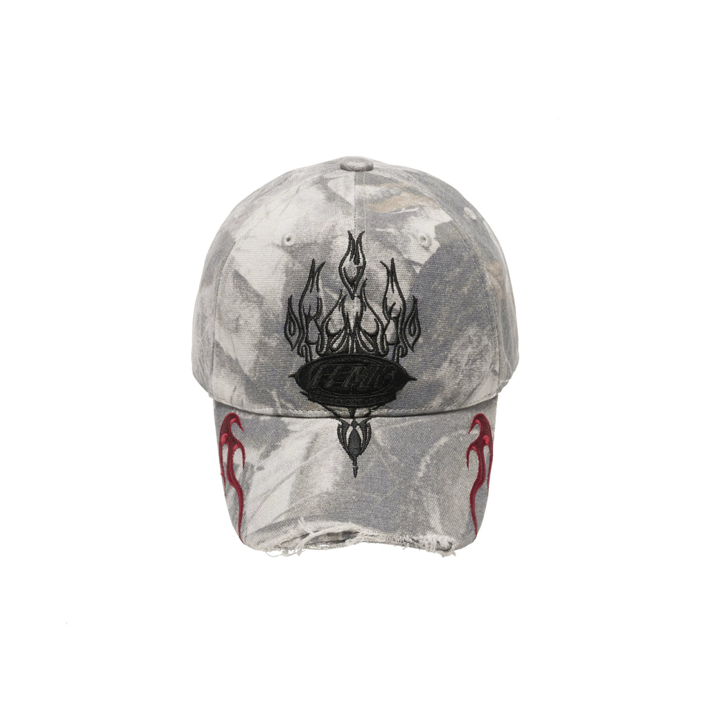 Fleamarket Vintage Camo Embroidered Distressed Baseball Cap