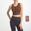 Athena Lulu Naked Front Zip Yoga Fitness Vest