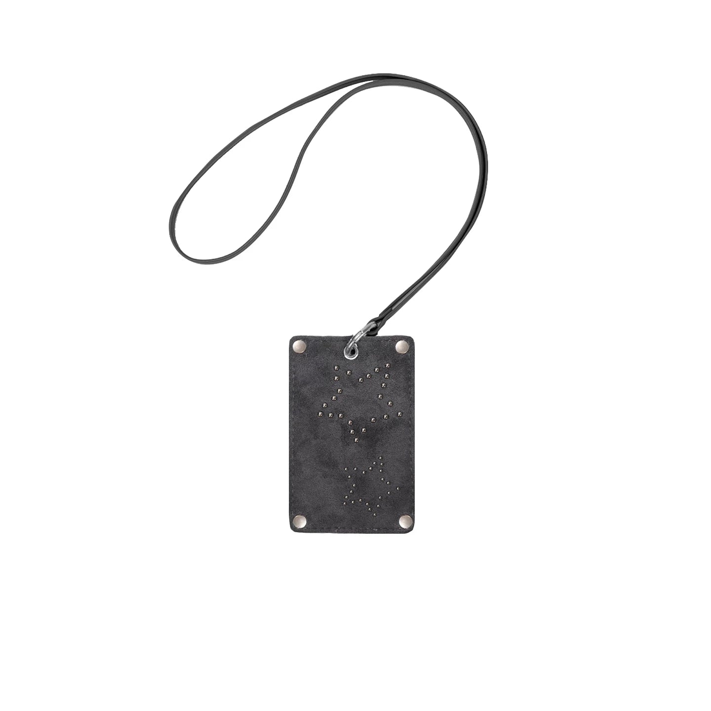 JANDRESS Black Faux Leather Card Holder