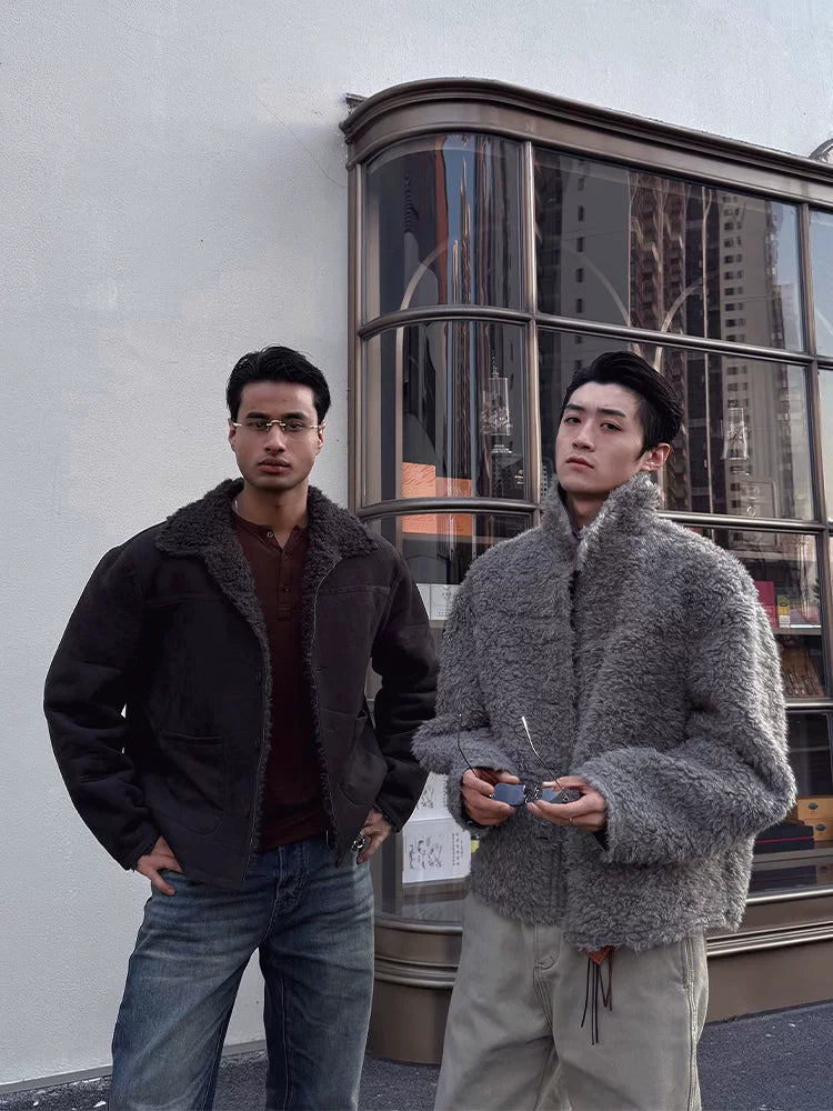 ZOZOFOREST Fur All-in-one Heavy Fleece Thickened Jacket