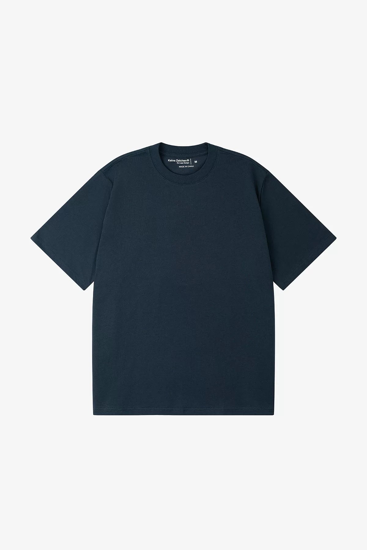NO LOGO Xinjiang Long-Staple Cotton Boxy Wide-Fit Round Neck Basic T-Shirt