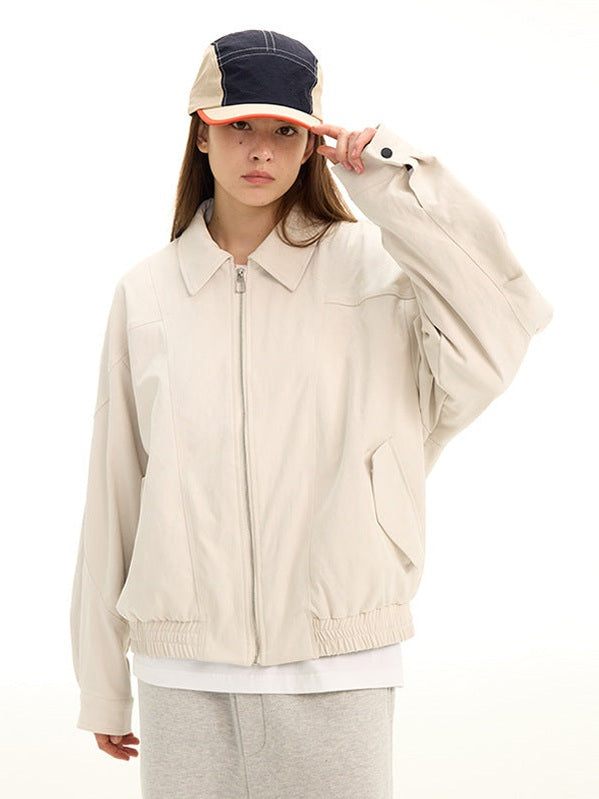 UNF Stand-up Collar Versatile Loose Casual Jacket