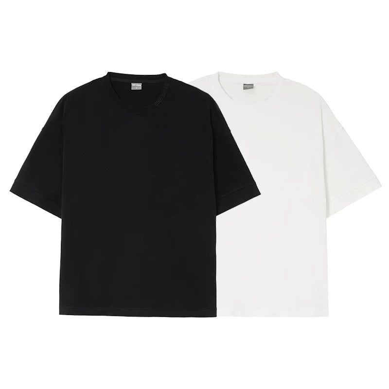 BODYDREAM Heavyweight Pure Cotton Embroidered Loose Tee