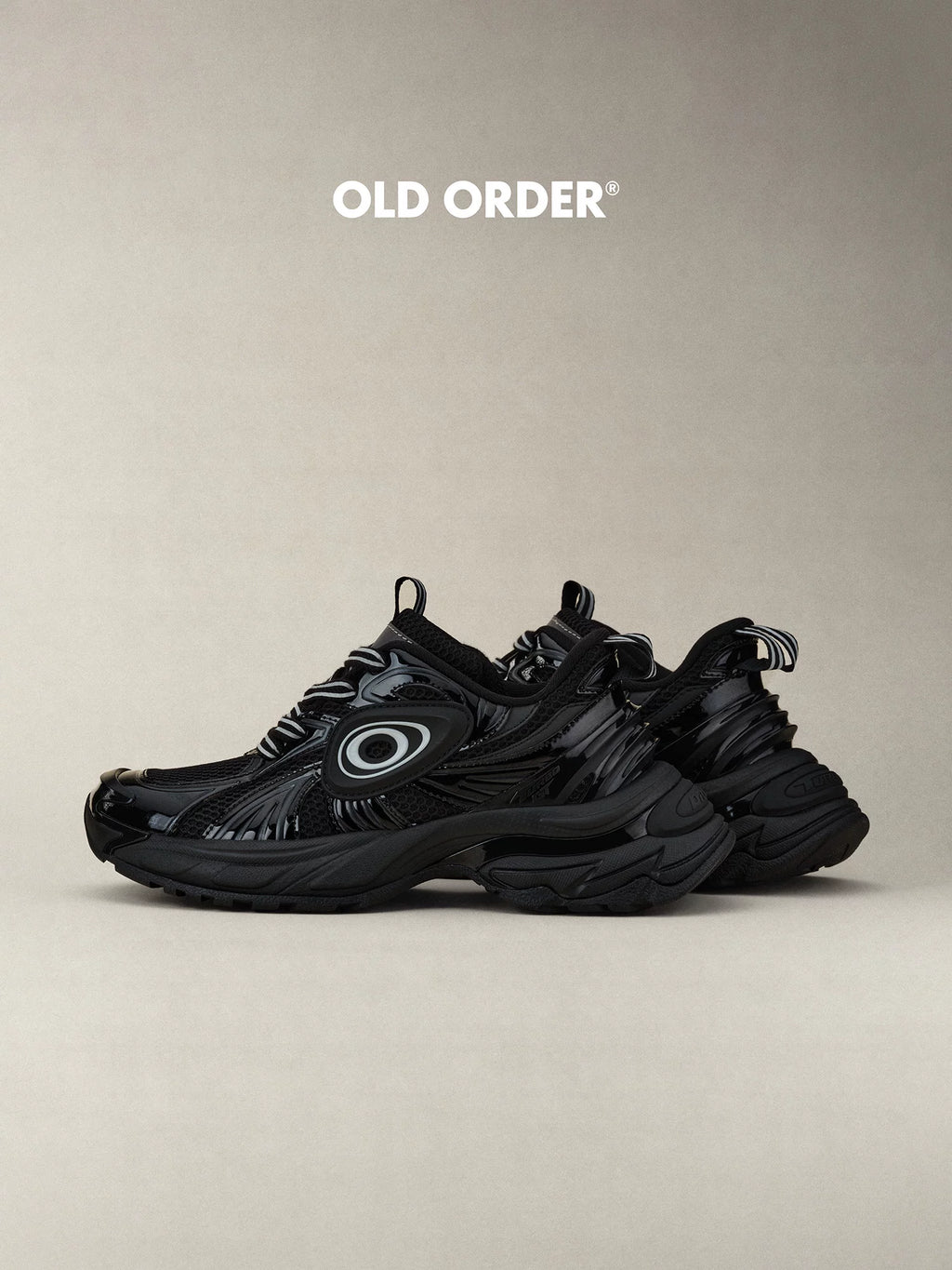 OLD ORDER Leather Lace-Up Dad Sneaker