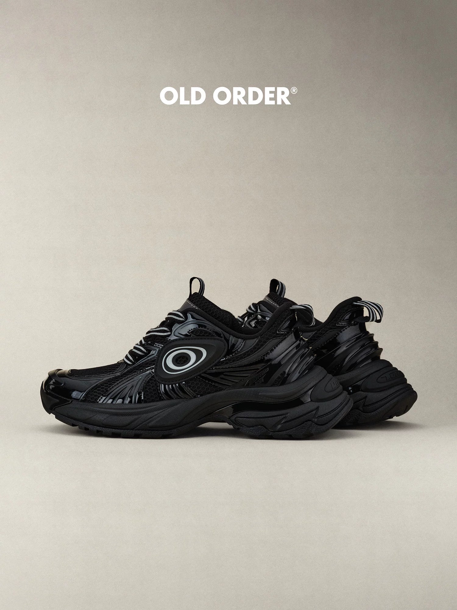 OLD ORDER Leather Lace-Up Dad Sneaker