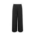 Wildberry Black and White Striped High-Waist Wide-Leg Trousers