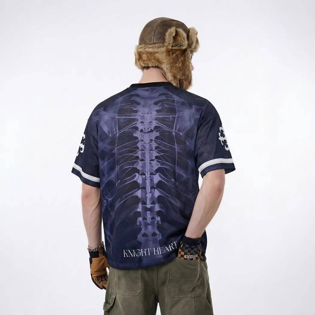 Inflation X-ray Bone Digital Print Jersey Short Sleeve