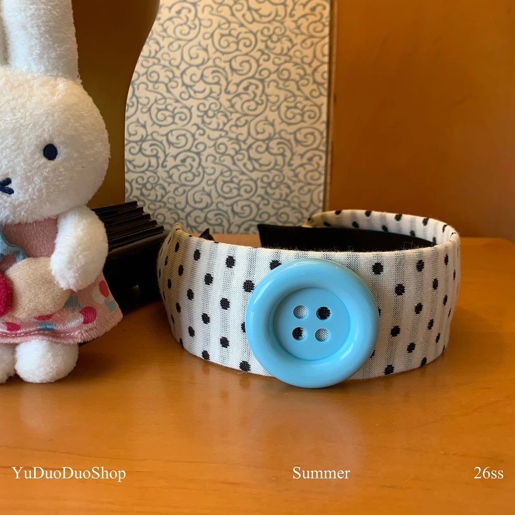 YuDuoDuo Polka Dot Star Accent Headband