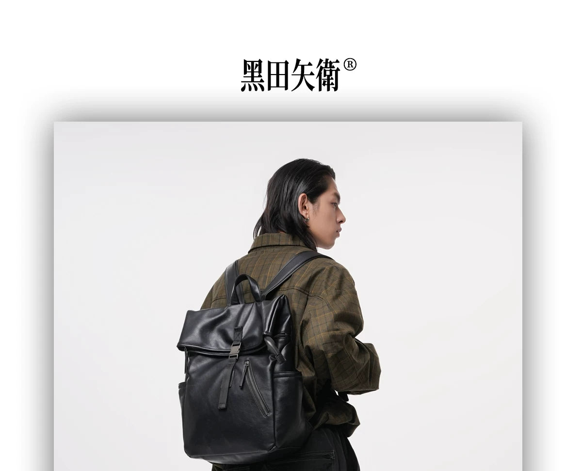 YADAMUI Leather Commuter Backpack