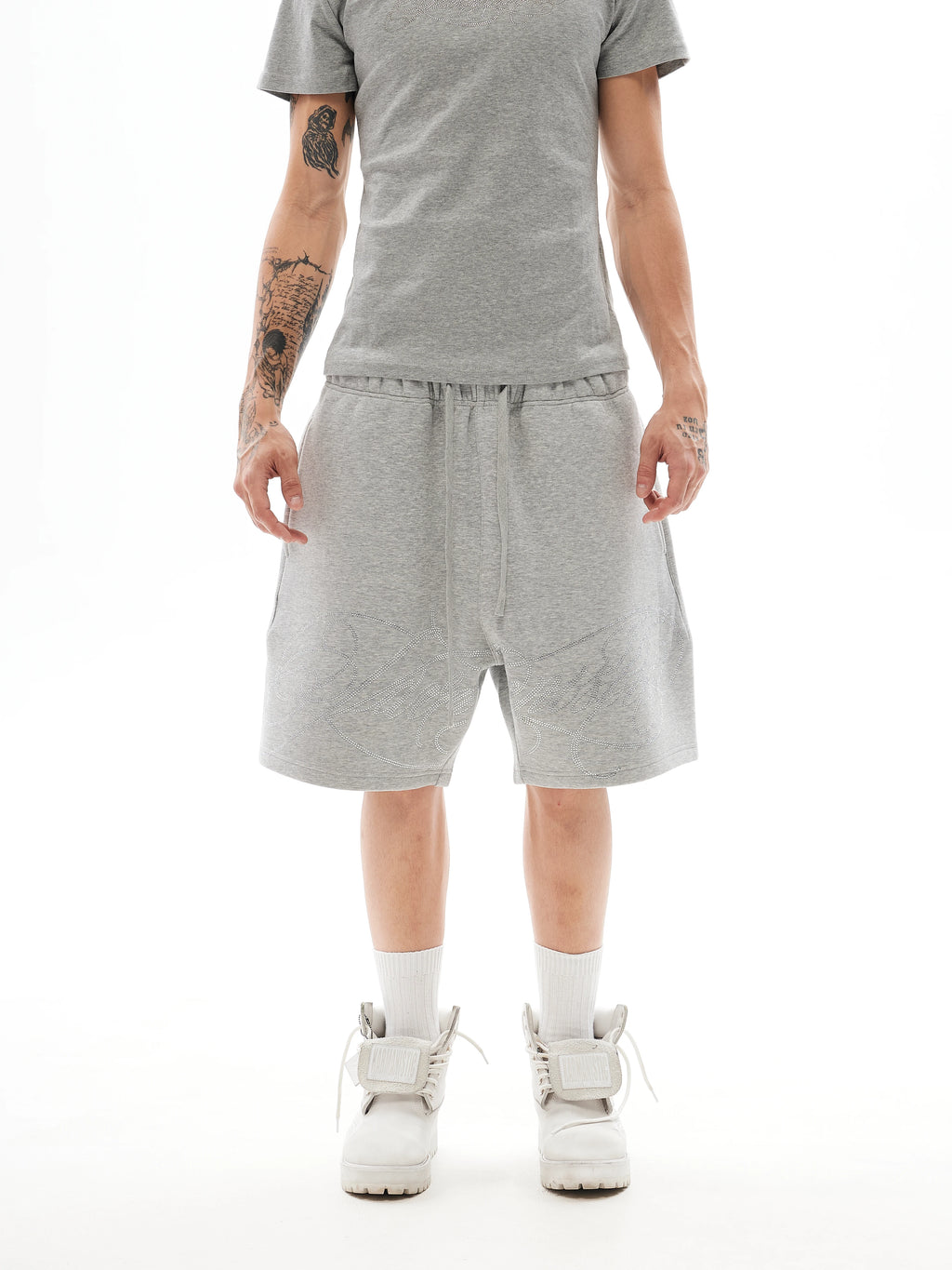 KARMANISTIC American Retro Heavyweight Drawstring Relaxed Shorts