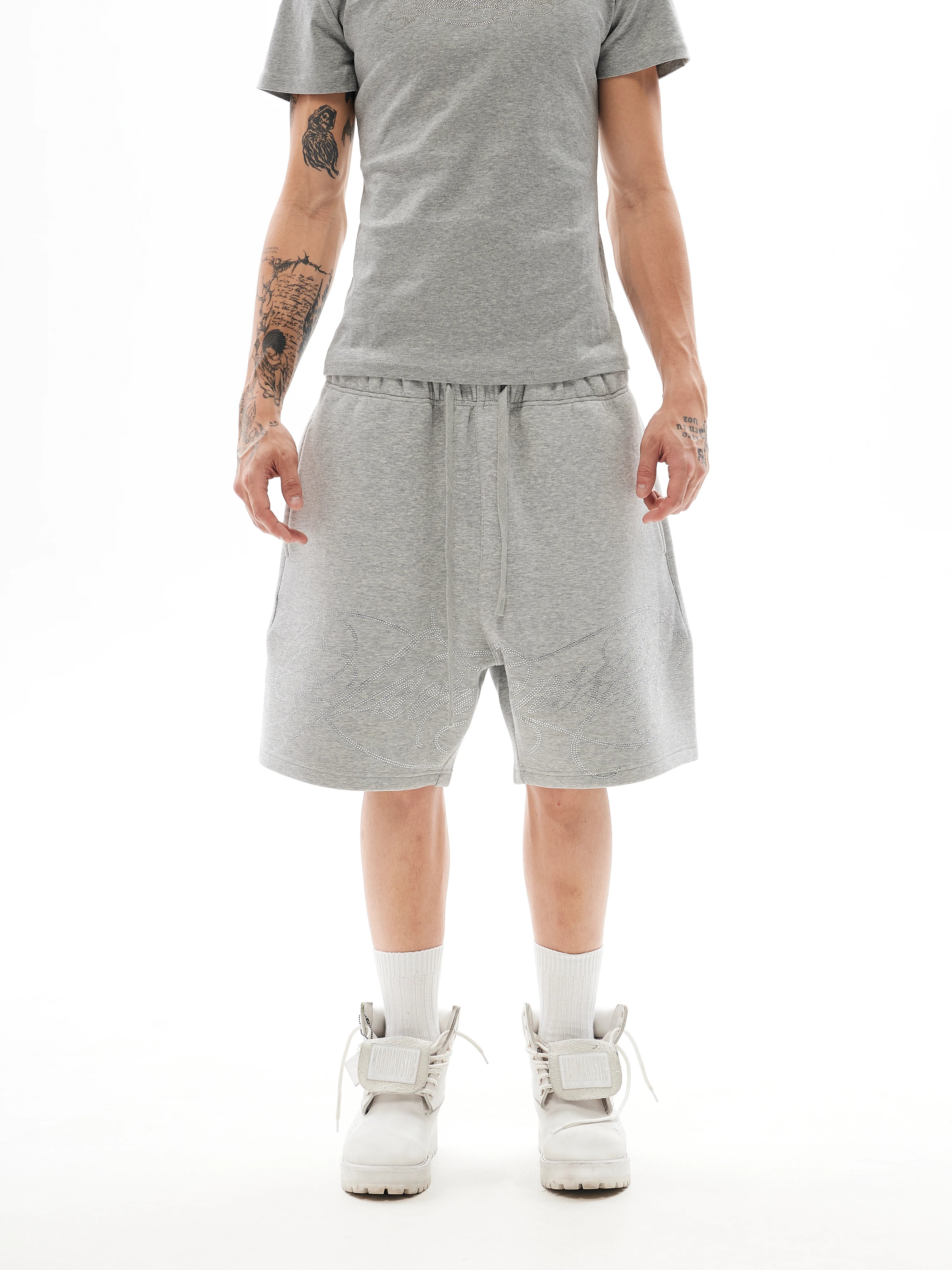 KARMANISTIC American Retro Heavyweight Drawstring Relaxed Shorts