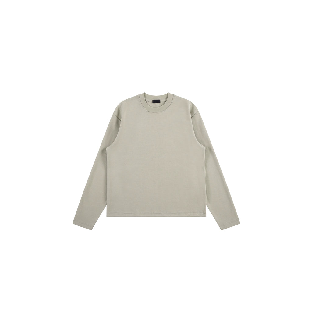 PLUS NO LOGO Thermal Brushed Fleece Relaxed Long-Sleeve Tee
