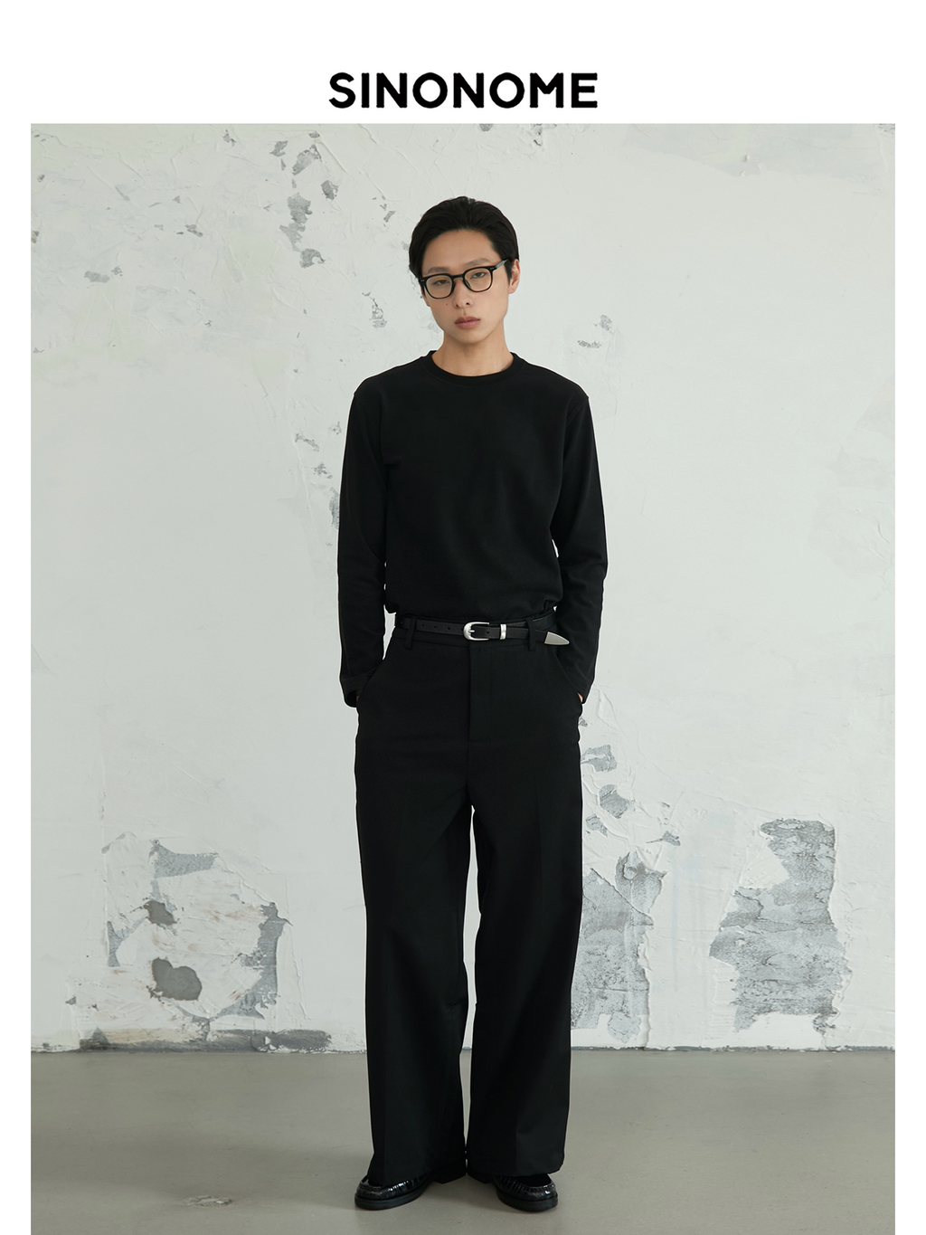 SINONOME Warm and Fleece Slim-fitting Small Turtleneck Long Sleeves