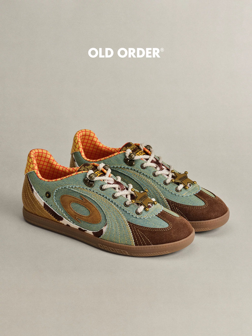 OLD ORDER Denim Blue Retro Training Sneaker