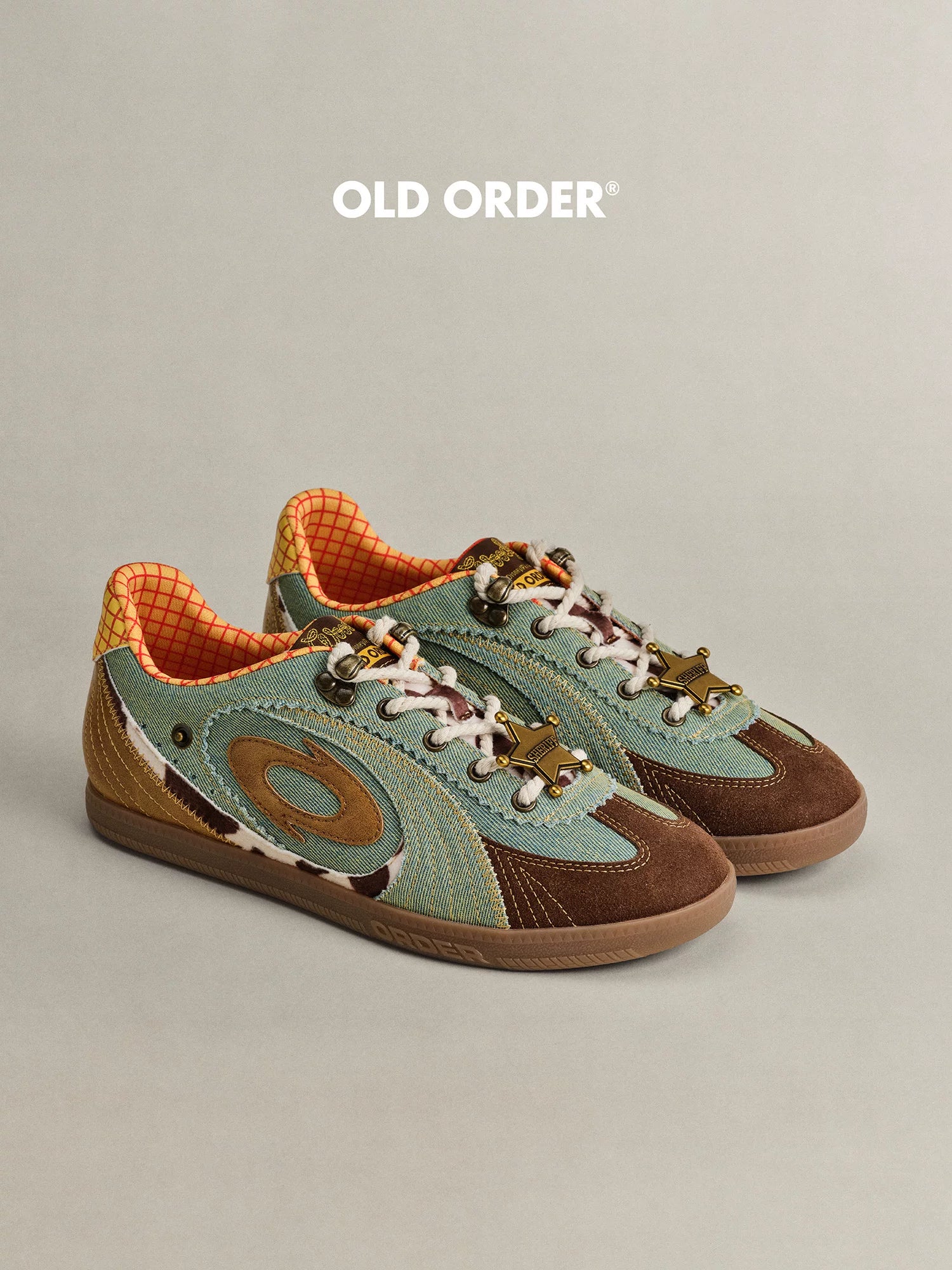 OLD ORDER Denim Blue Retro Training Sneaker