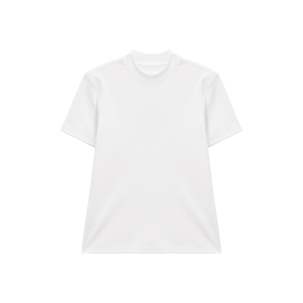 TURNTIDE Simple Semi-turtleneck Slim Tee