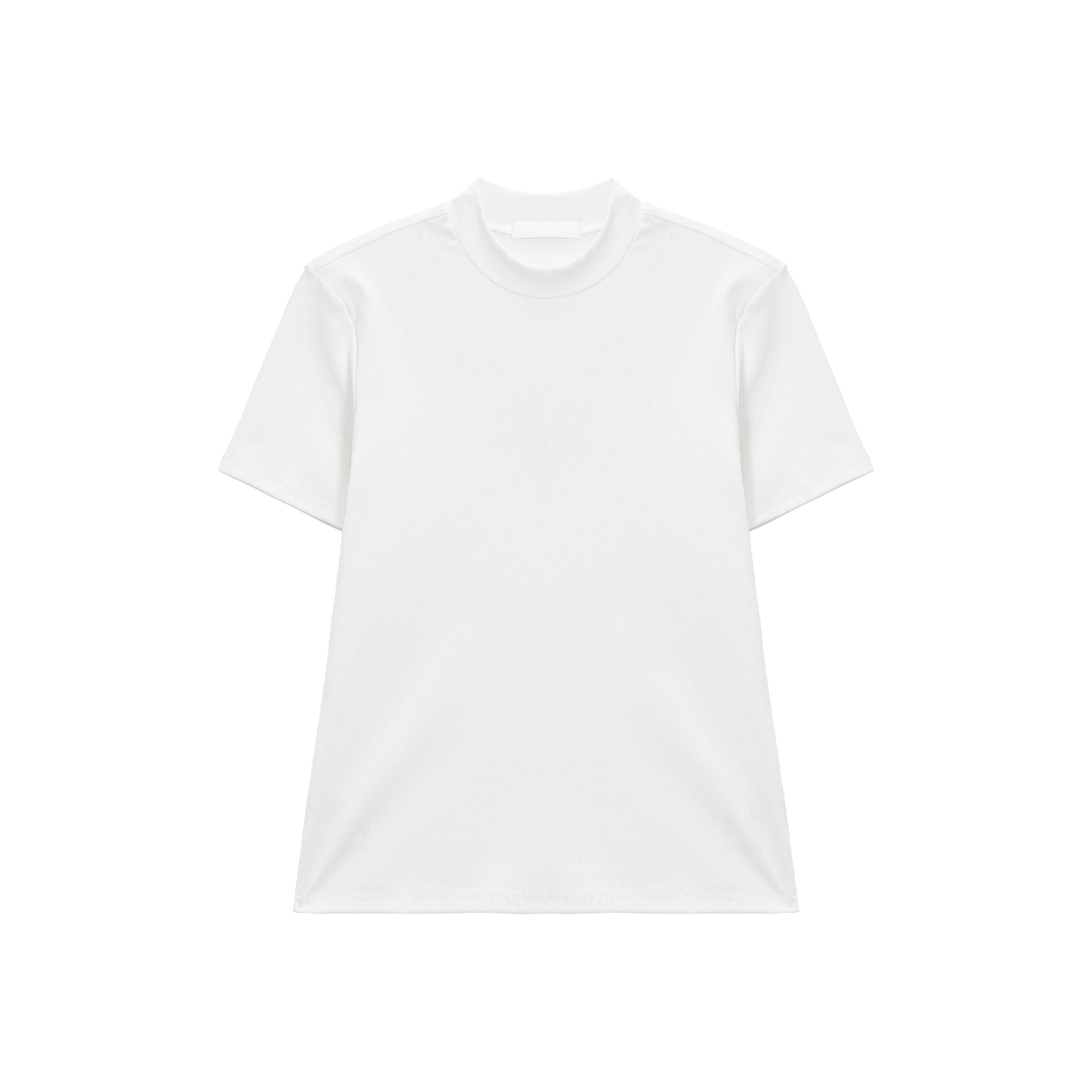 TURNTIDE Simple Semi-turtleneck Slim Tee