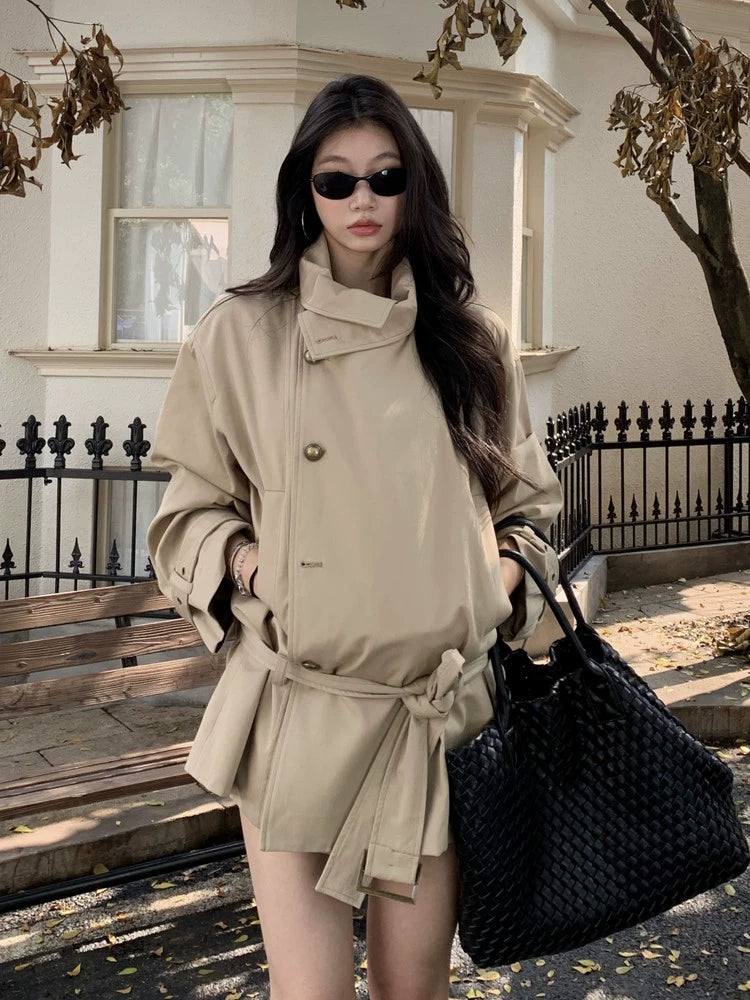 WITHMIN Loose and Thin Versatile Trench Coat