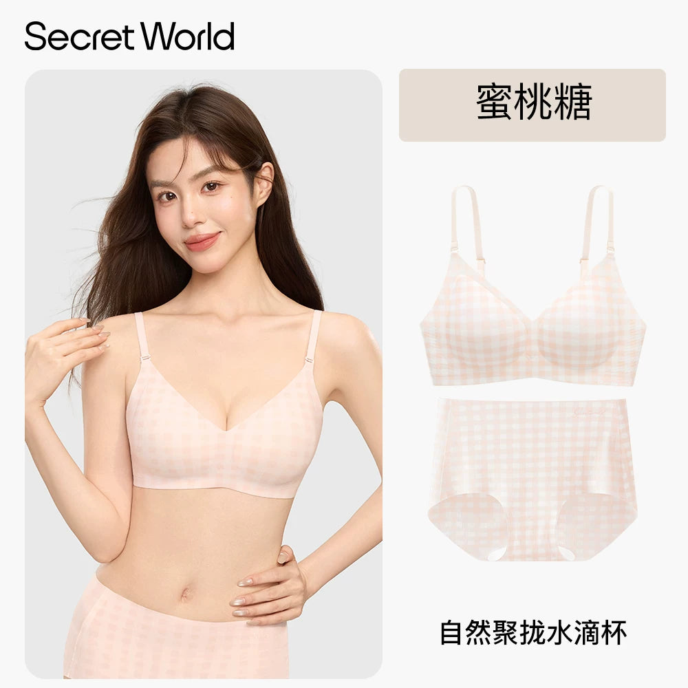 SecretWorld Seamless Soft Support Bra Cover Set
