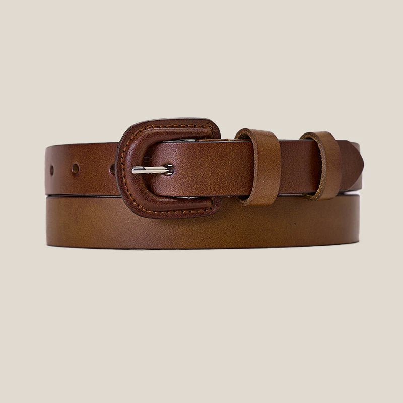 CULTUM Leather Vintage Pin Buckle Belt
