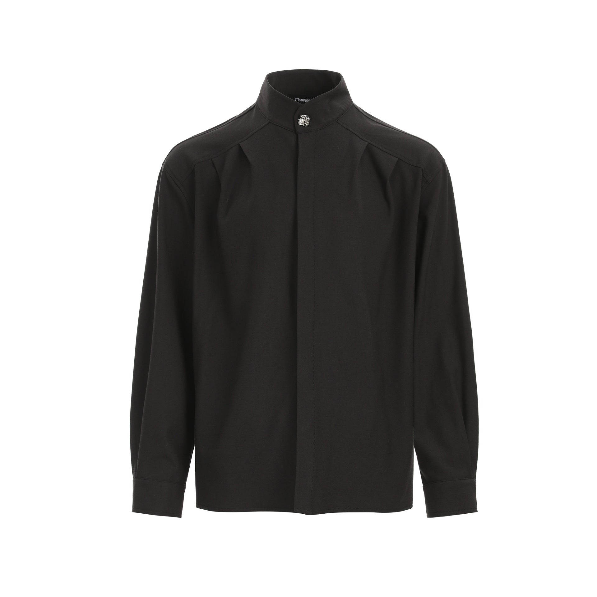 CHANYOOU Vintage Pleated Design Long-sleeved Shirt