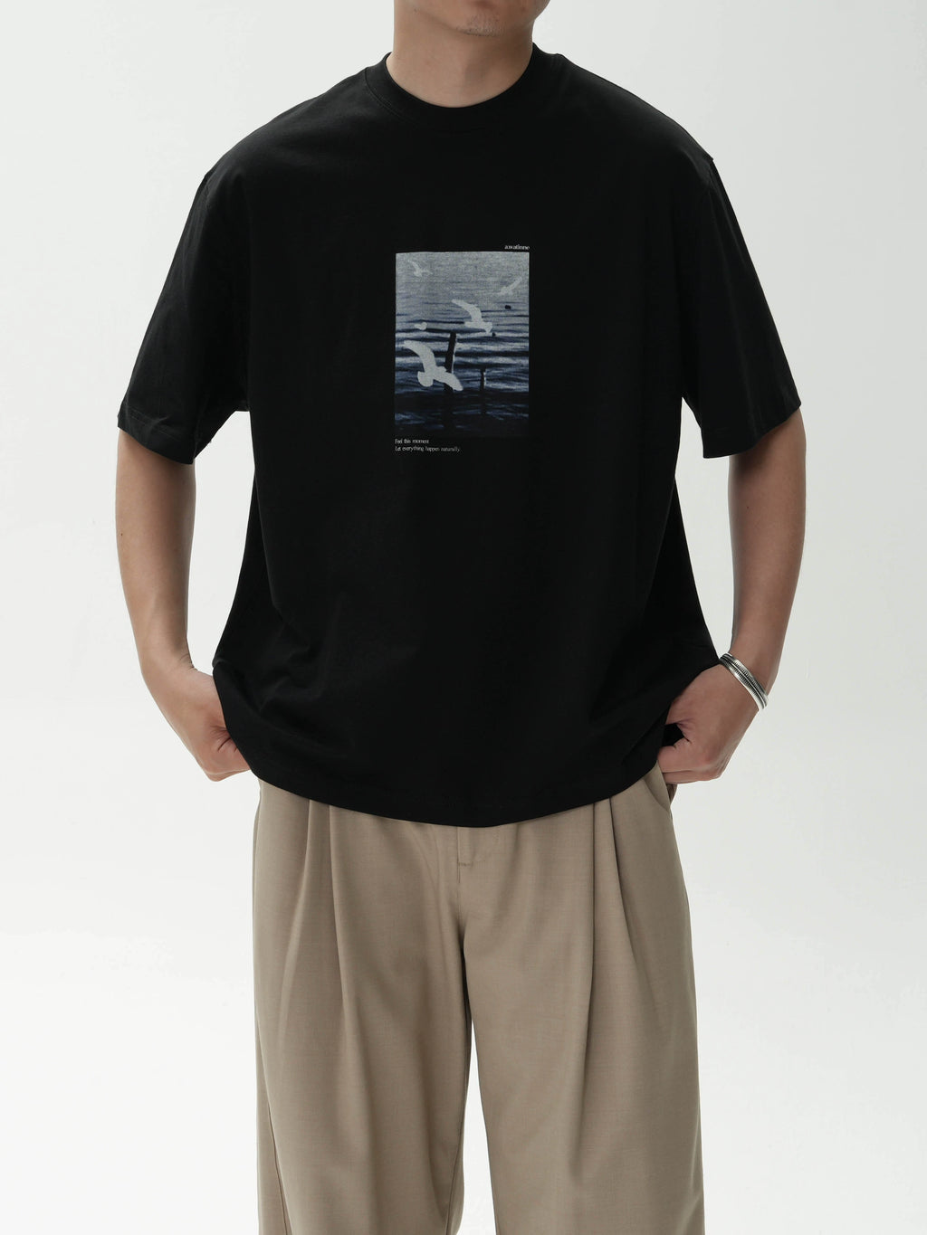 AWT Nature Landscape 260g Cool-Touch Loose Tee