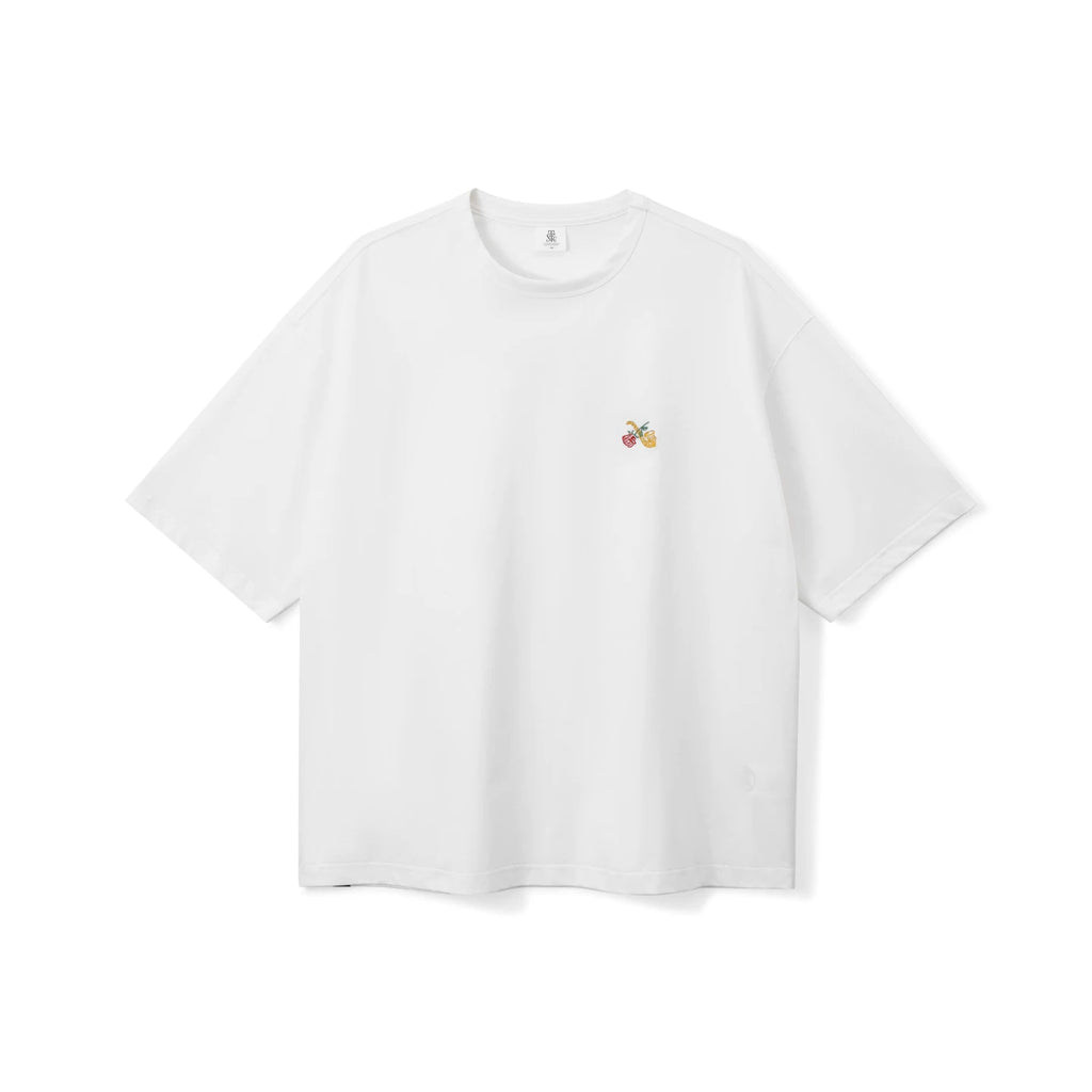 SUPERTOFU Rose Saxophone Embroidery Loose Tee