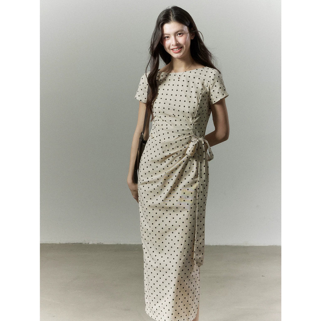 TYANG High-end Temperament Polka Dot Dress