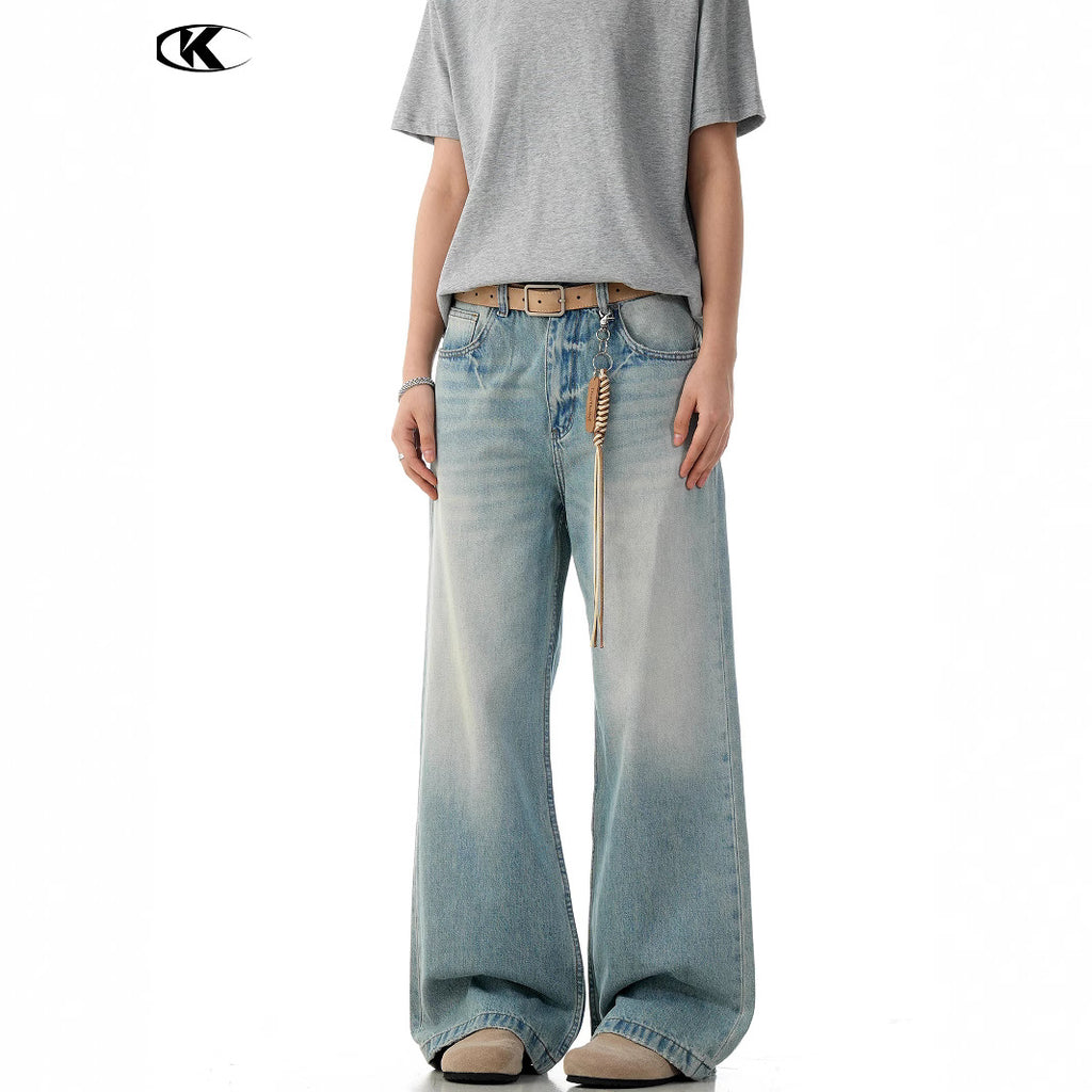 11KN Loose Simple Straight Jeans