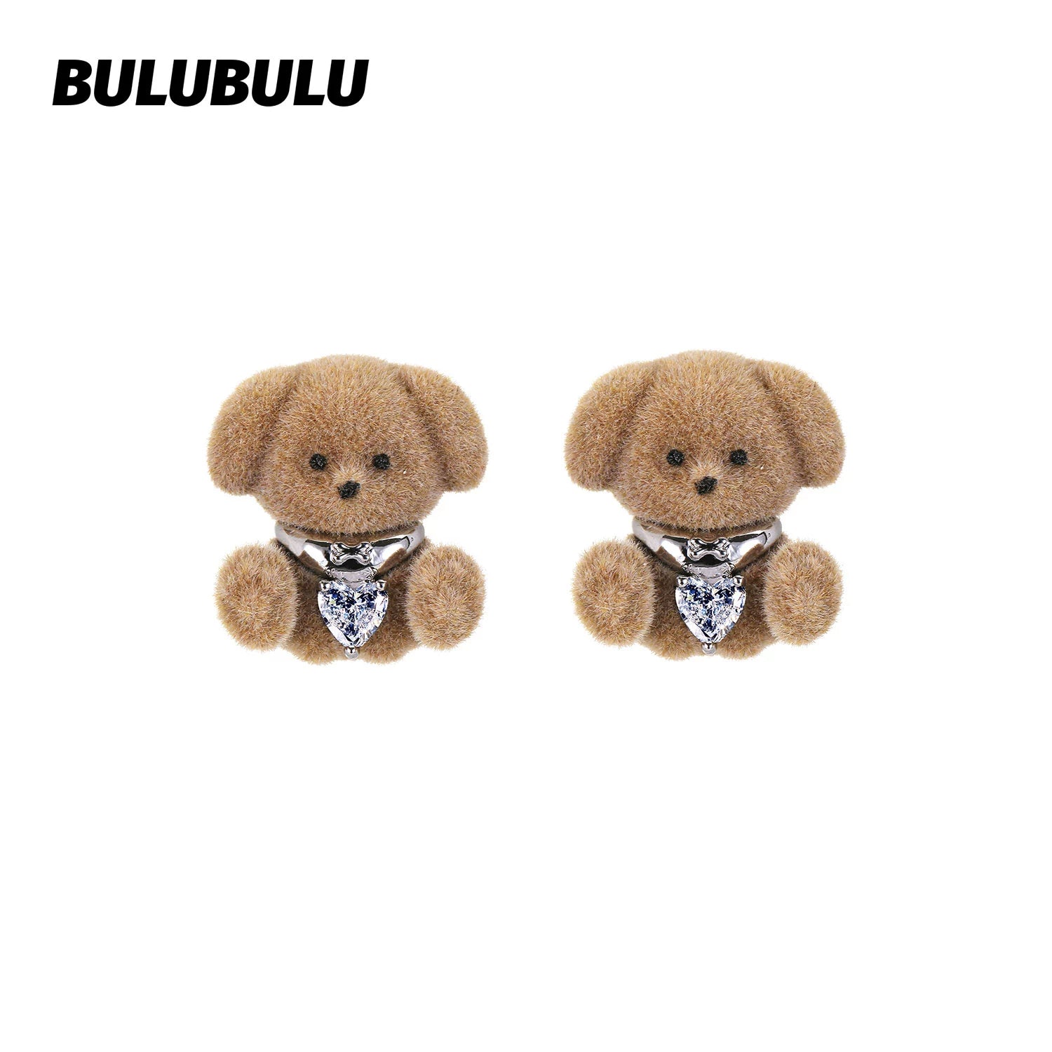BULUBULU Flocking Puppy Stud Earrings