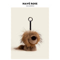 HAVEROSE Premium Sense Rex Rabbit Hair Lion Doll Pendant