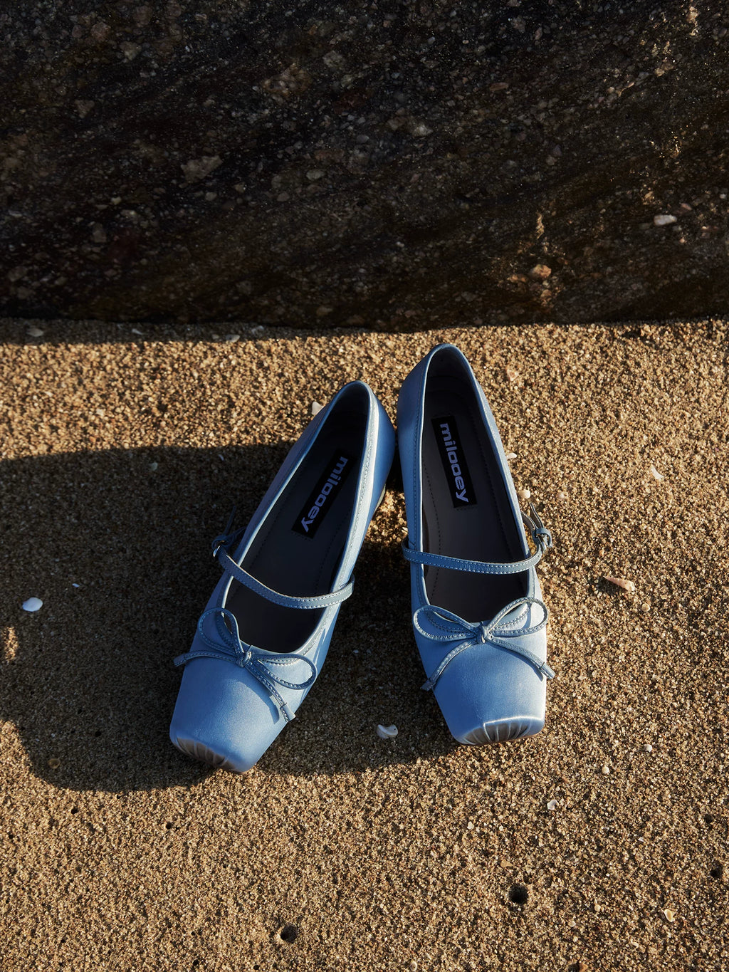 MILOOEY Leather Square-Toe Ankle-Strap Mary Jane