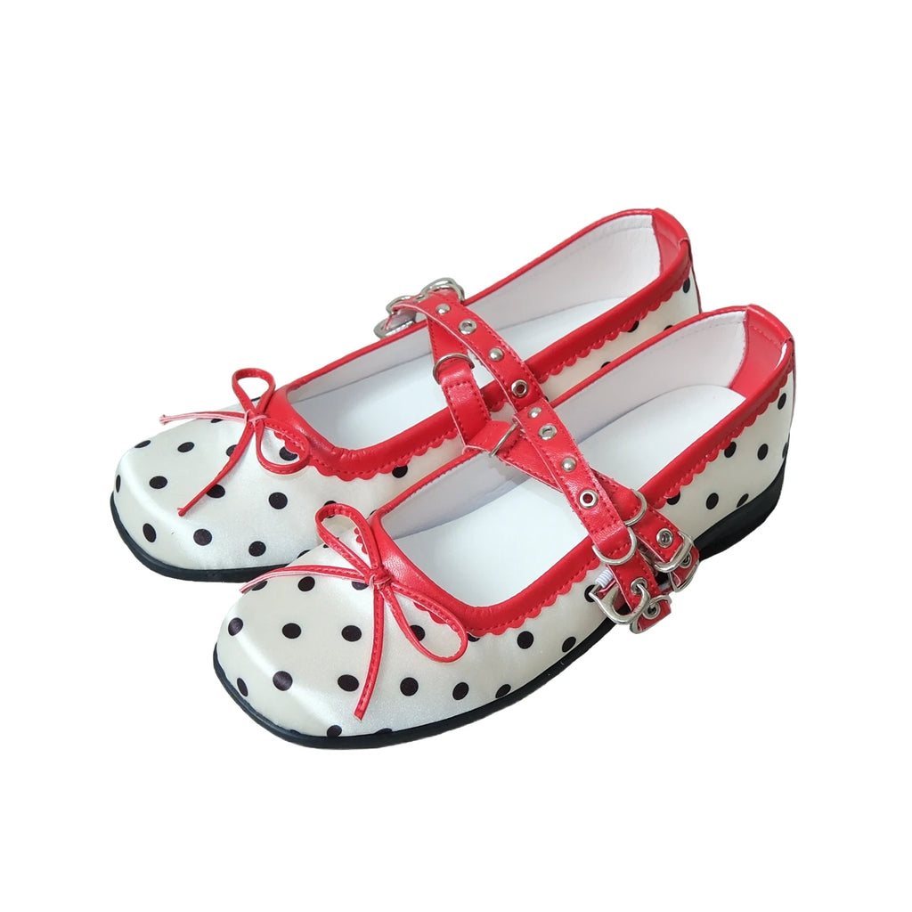 Mooreyu Satin Bow Ballet Flat