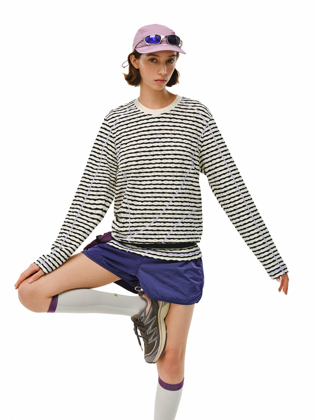 FPA Contrast Ripped Stripe Long Sleeve