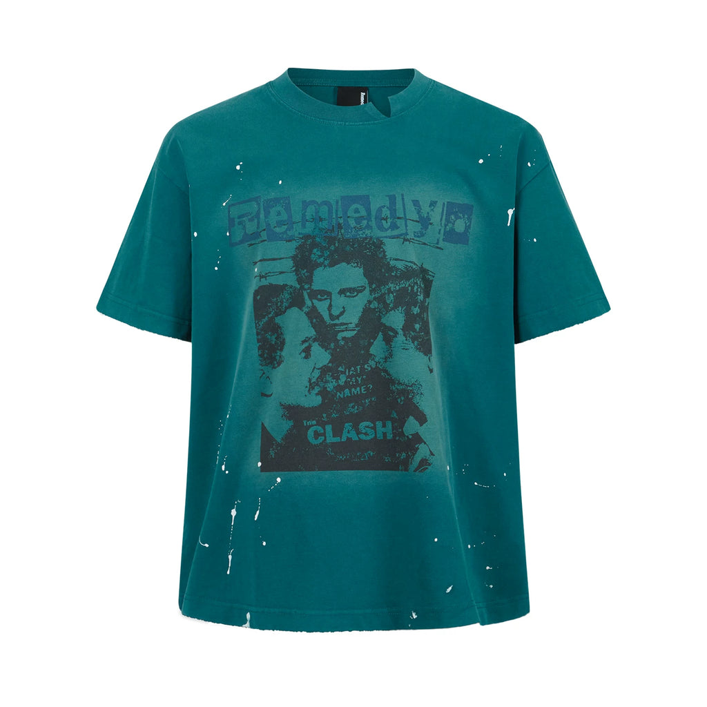 Remedy Boxy Fit Washed Graphic Tee