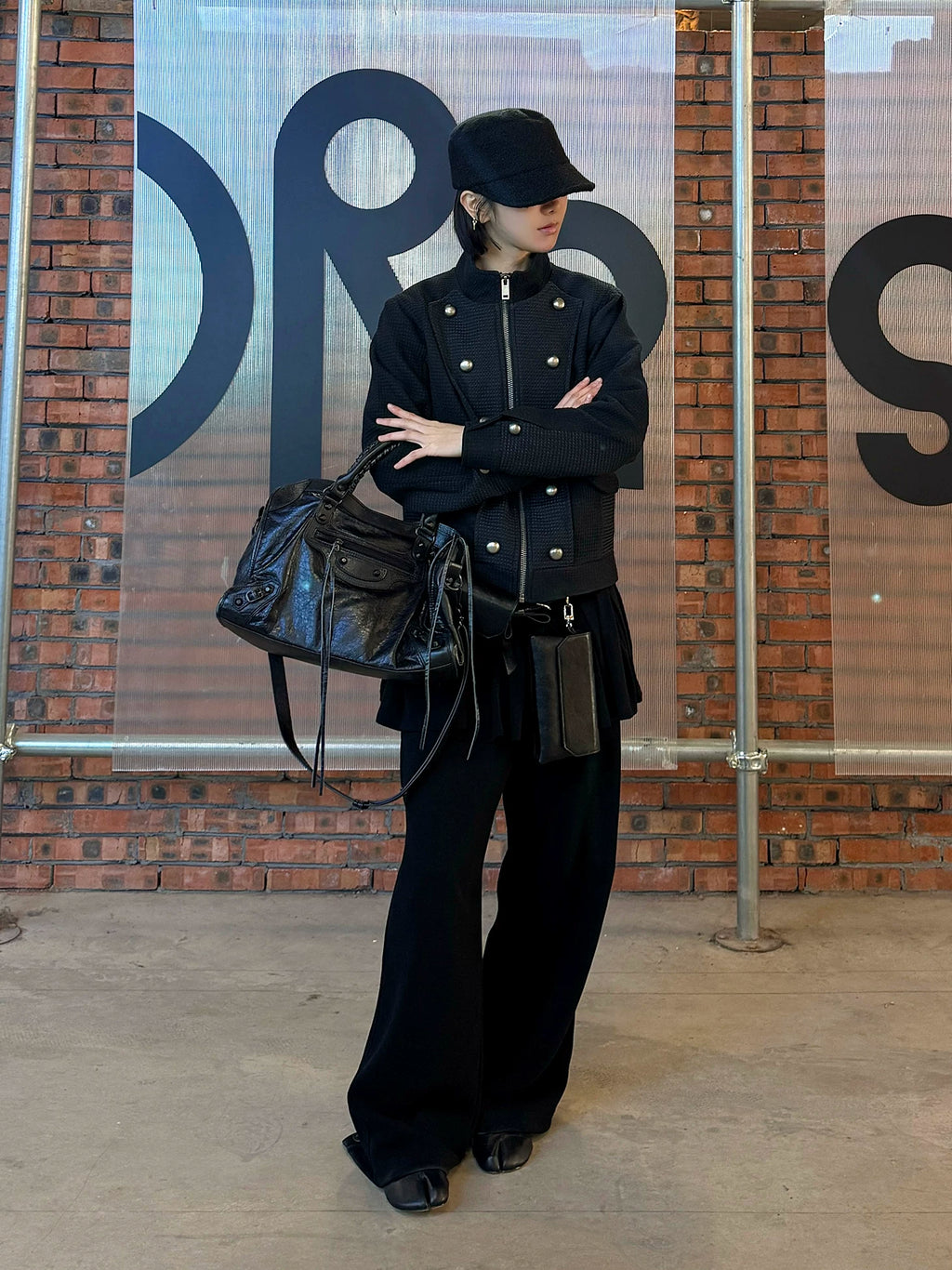 TZ Stand-up Collar Waffle Without Jacket