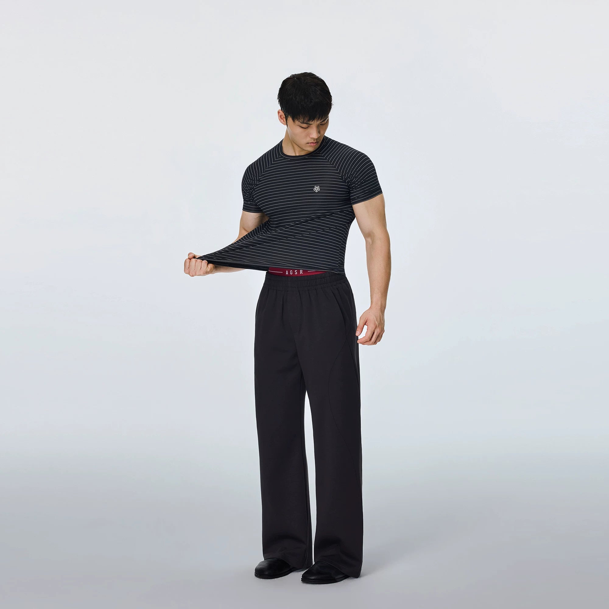 AFTERGLOW 3D Paneled Relaxed Sweatpants