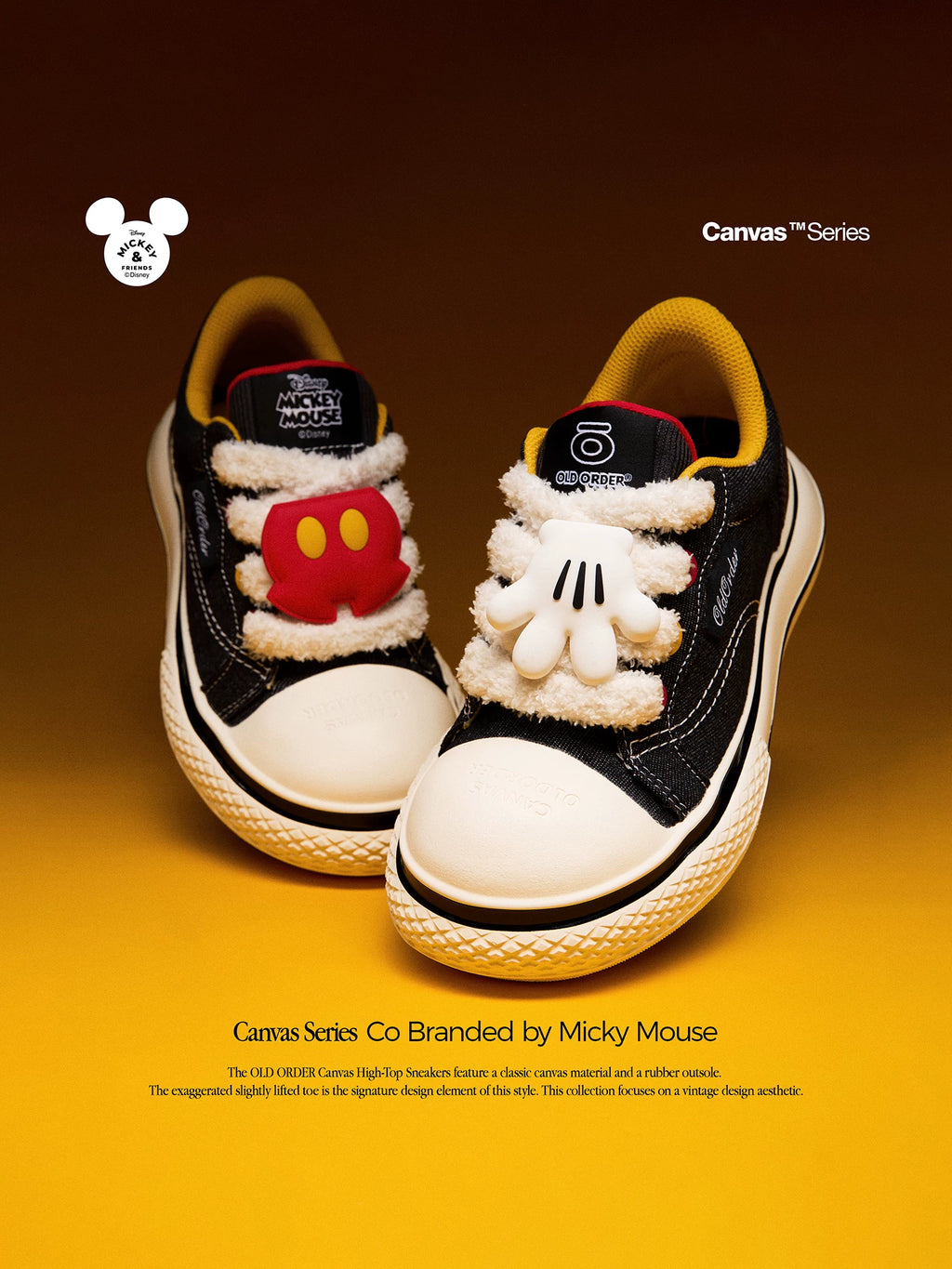 OLD ORDER Canvas Mickey Retro Sneaker