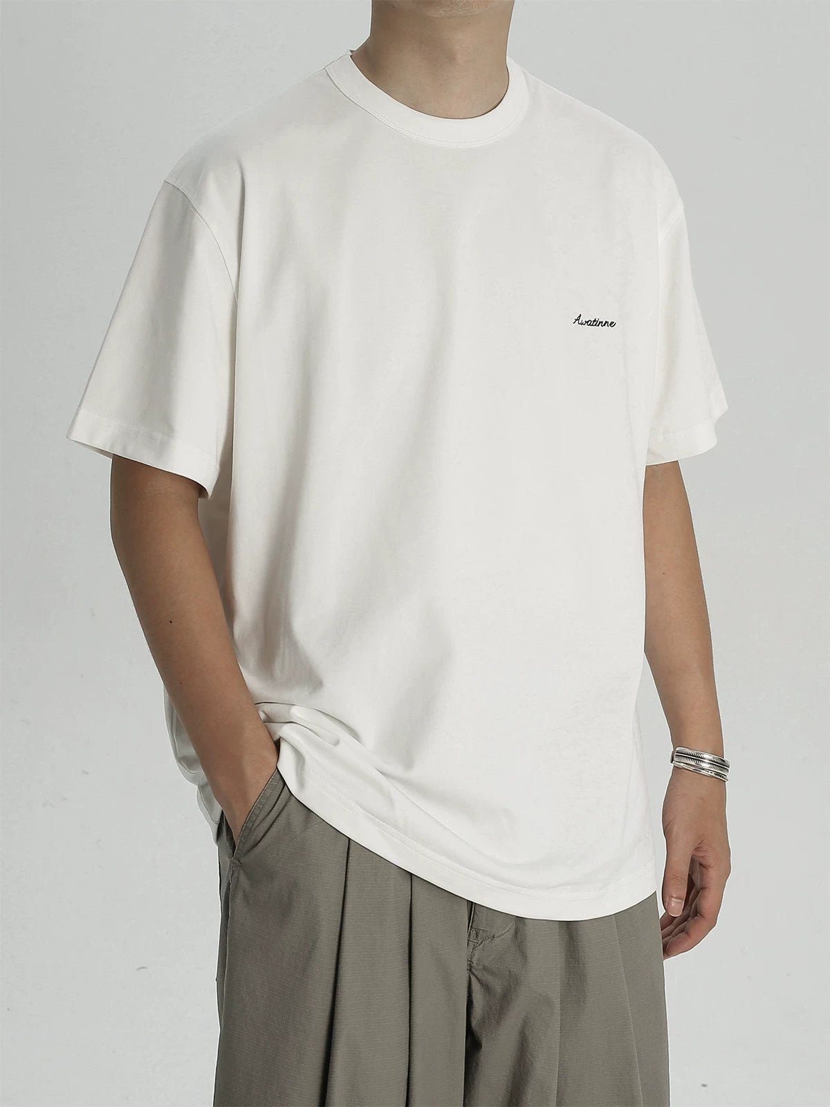 AWT Bird Line 250g Cool-Touch Loose Tee