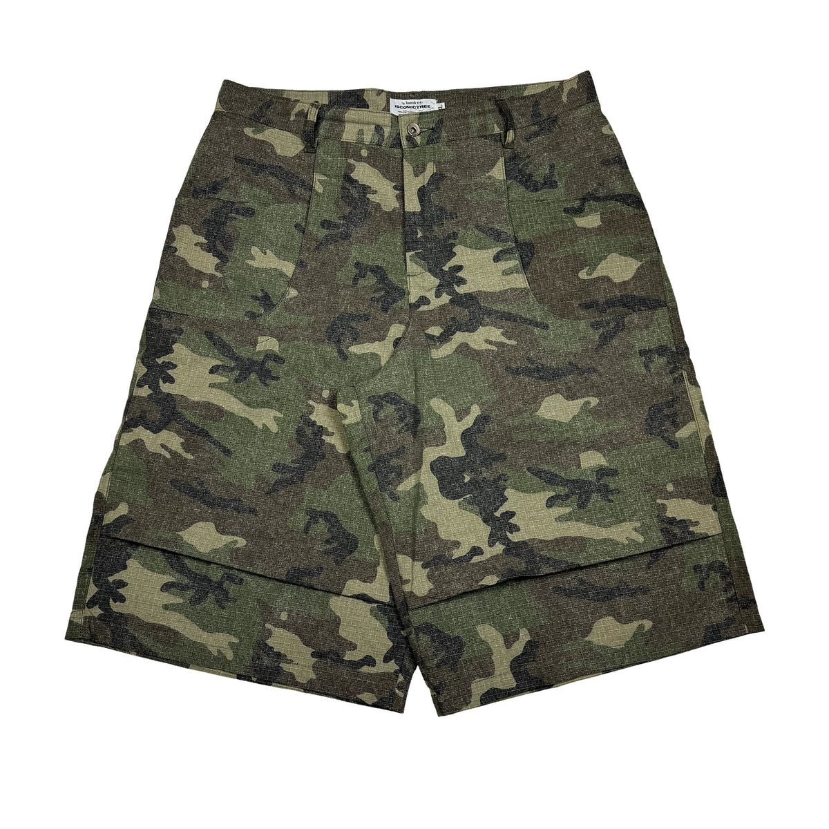 COMICTREE Camo Breathable Loose Straight-Leg Shorts