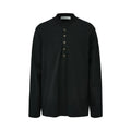 NONRADICAL Crinkle Cotton Breathable Oversized Long-Sleeve Tee
