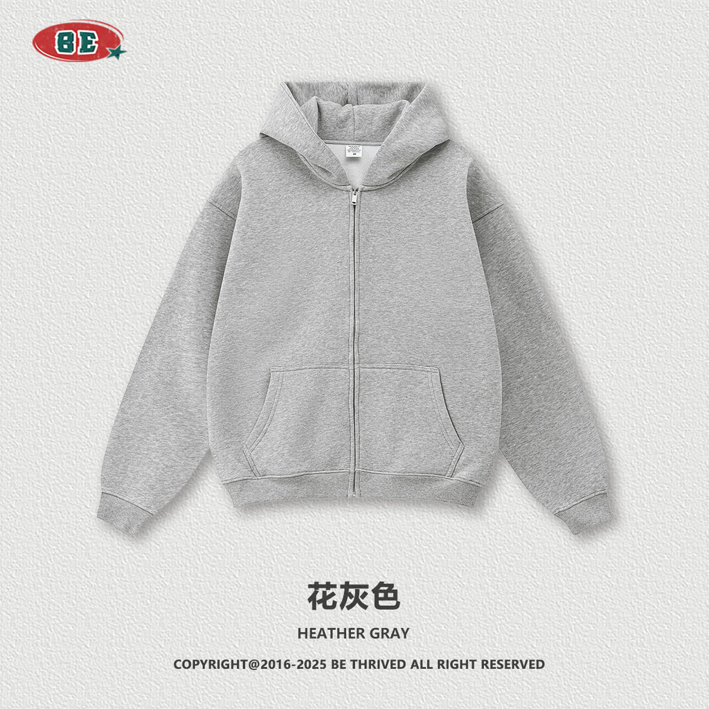 BE THRIVED Fleece Zip-Up Hoodie & Jogger Set