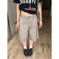 CCYE Retro Multi-pocket Wide-leg Shorts