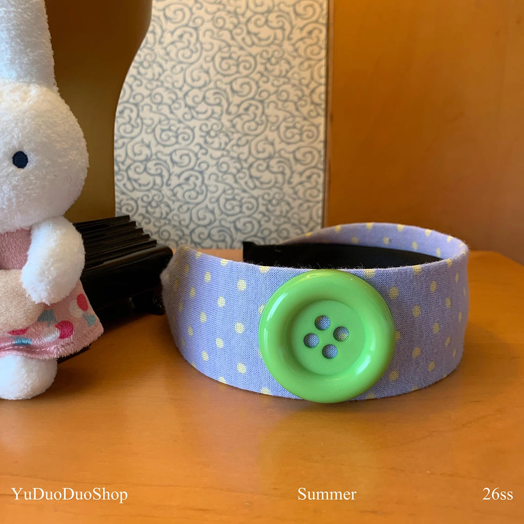 YuDuoDuo Polka Dot Star Accent Headband
