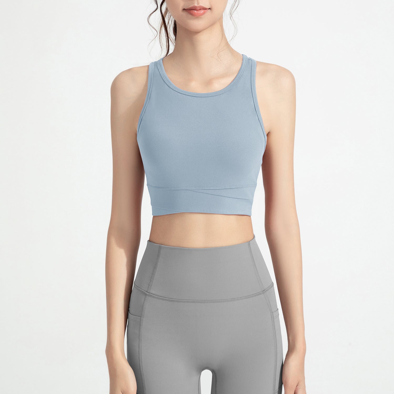 ATHENA LULU High Support Seamless Strappy Back Sports Bra