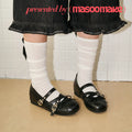 MASOOMAKE Leather Mary Jane Platform Heel