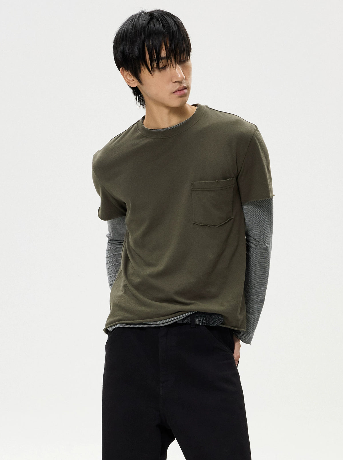 INSAIT Sober Pocket 200g Breathable Curved-Hem Tee