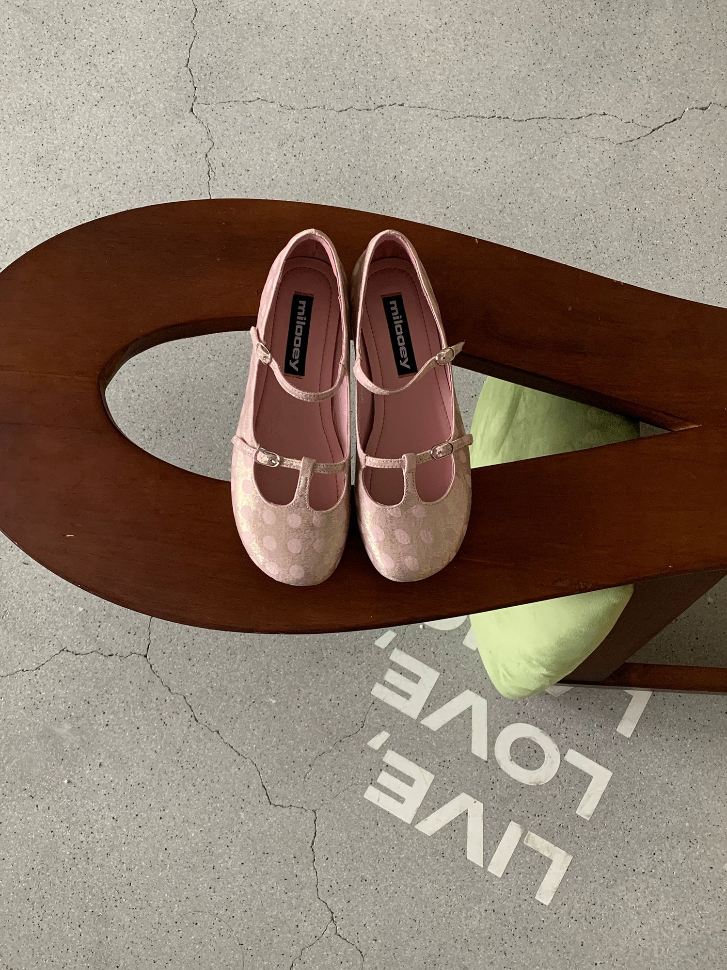 MILOOEY Leather One-Strap Mary Jane